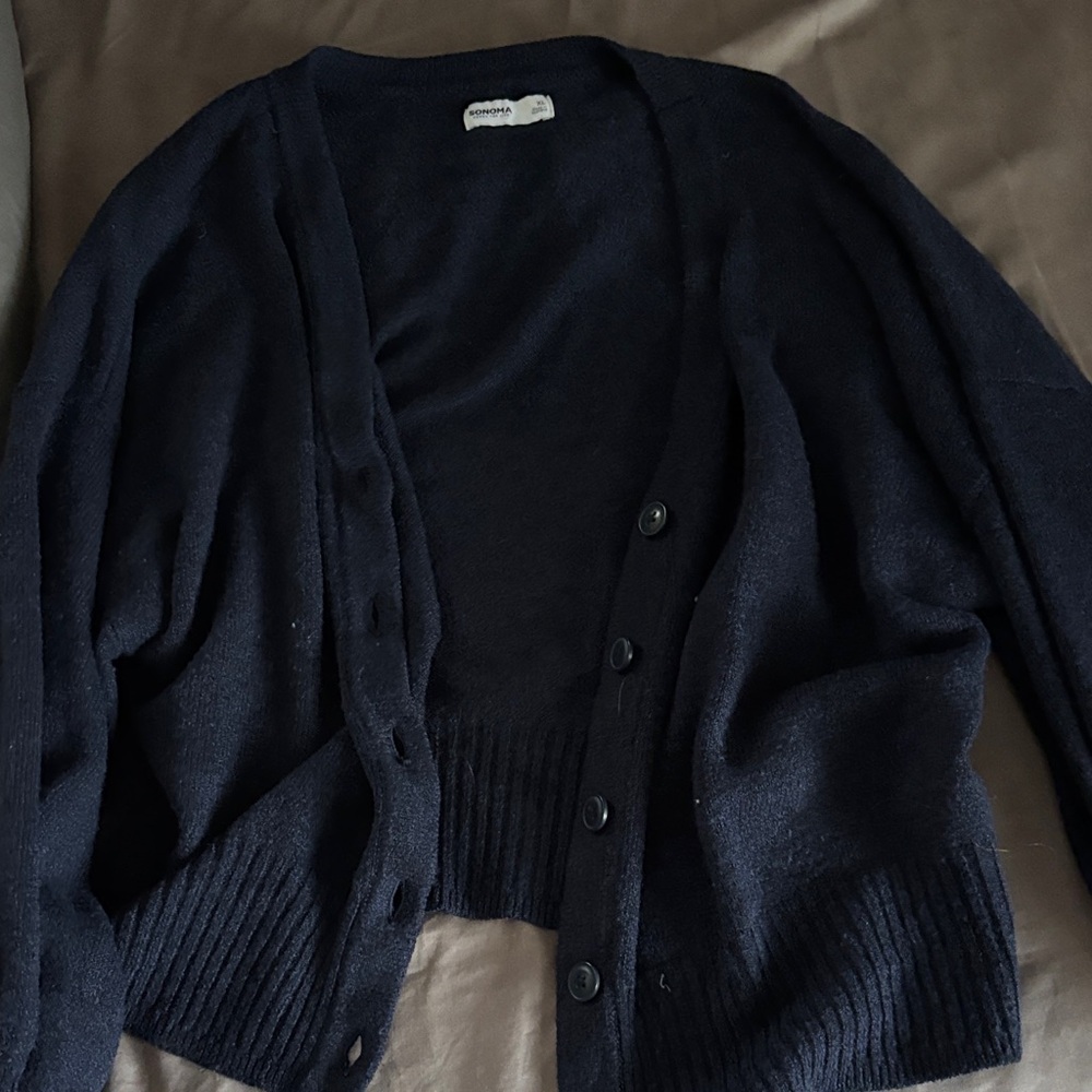 Sonoma Navy Blue Cardigan